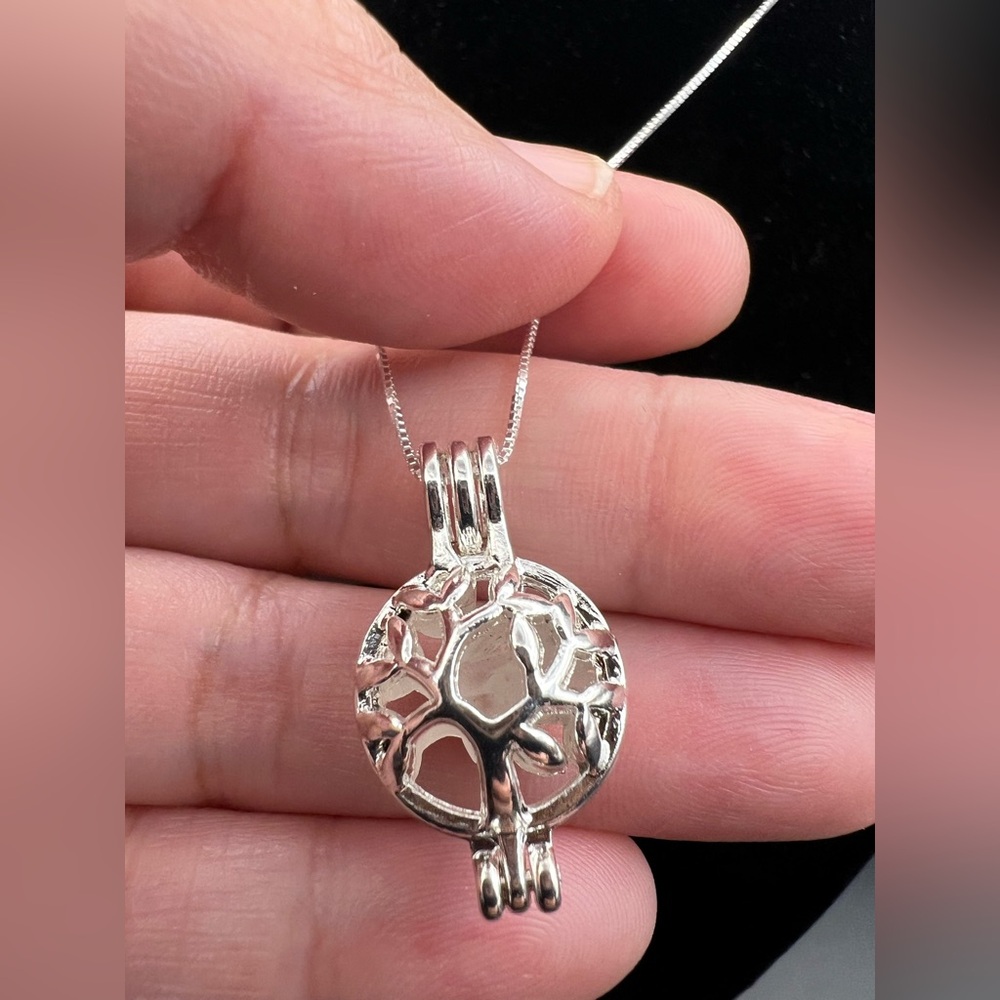 Tree of Life Phenakite /Phenacite locket - Picture 5 of 14